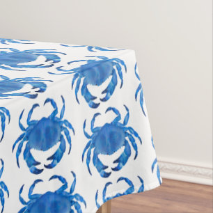 Toalha De Mesa Padrão de caranguejo azul