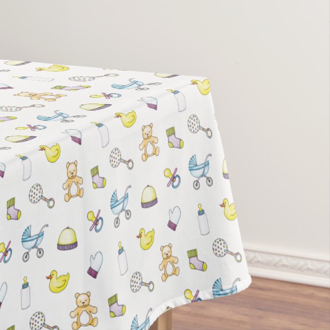 Toalha De Mesa Padrão de chá de fraldas cúmulo (Posição Original)