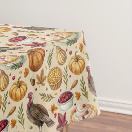 Toalha De Mesa Padrão de colheita de ação de graças da Vintage | 
