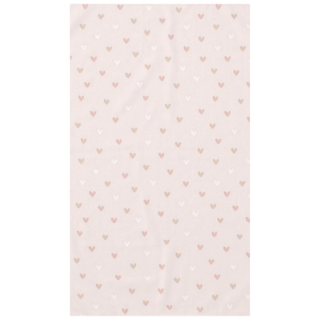 Toalha De Mesa Padrão de Coração Minimal Suave (Frente)