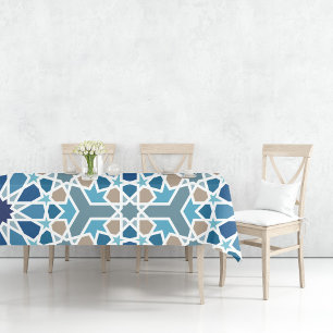 Toalha De Mesa Padrão de Design Geométrica Árabe