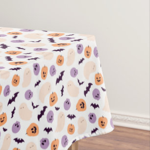 Toalha De Mesa Padrão de Dia das Bruxas para Crianças Divertidas