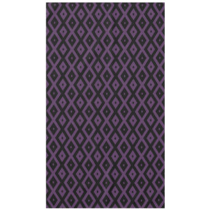 Toalha De Mesa Padrão de diamante roxo e preto escuro