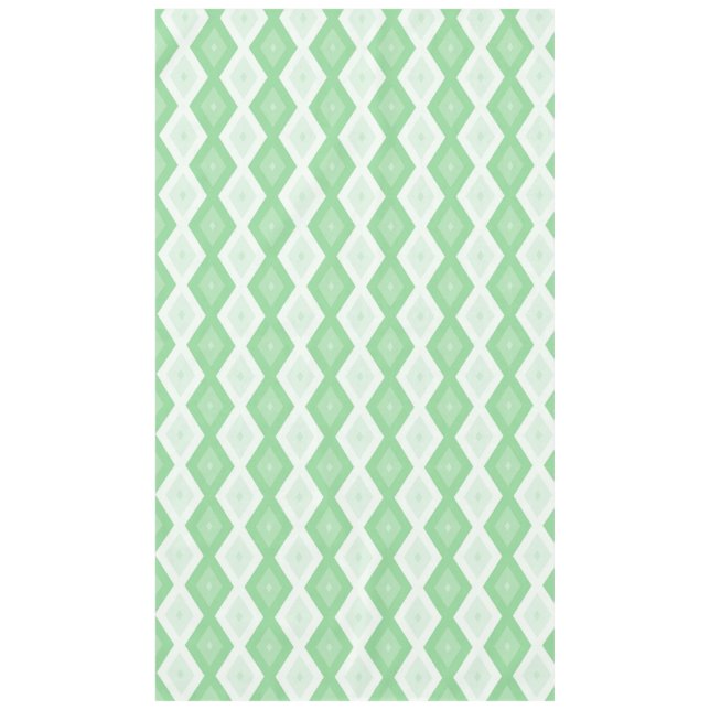 Toalha De Mesa Padrão de diamante verde da maçã (Frente)