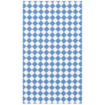 Padrão de Diamante Xadrez Branco Azul