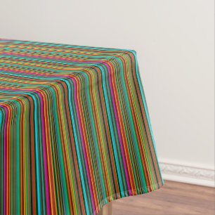 Toalha De Mesa Padrão de distribuição multicolorido alegre