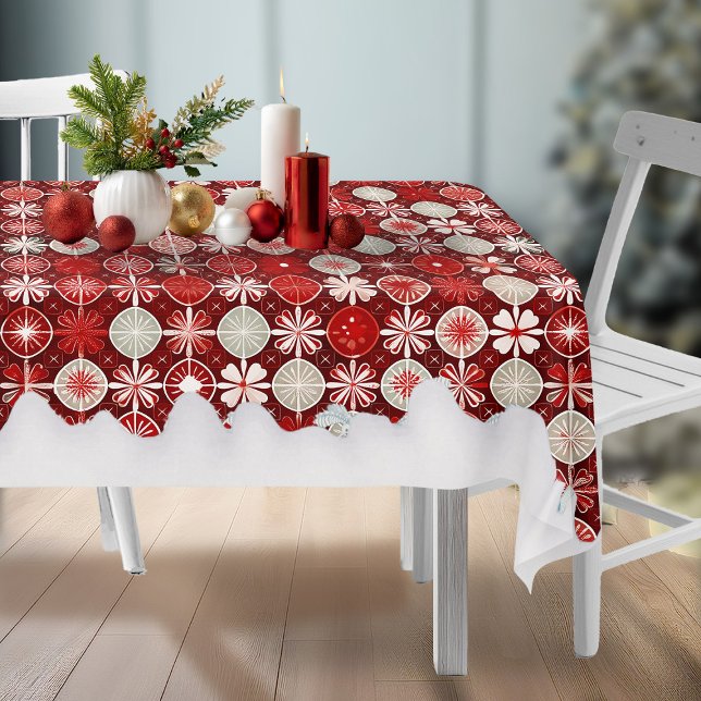 Toalha De Mesa Padrão de doce branco vermelho nº 13 ID1009 (Criador carregado)