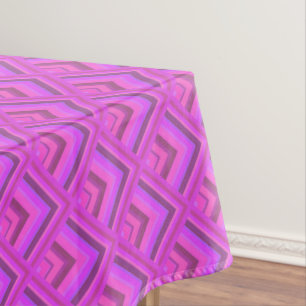 Toalha De Mesa Padrão de escala de faixas rosa
