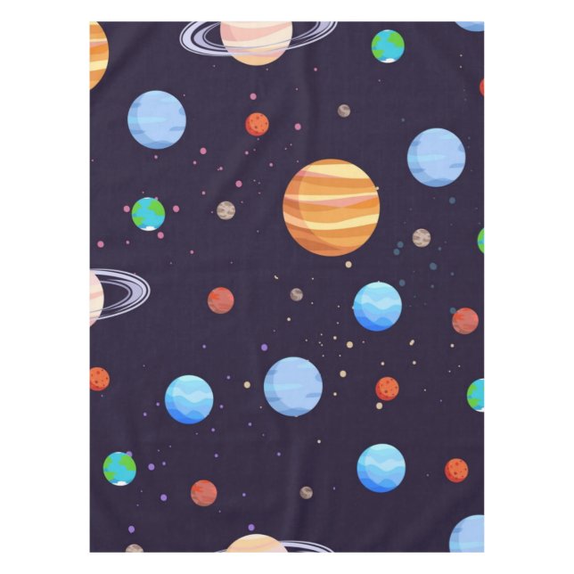 Toalha De Mesa Padrão de espaço (Frente)