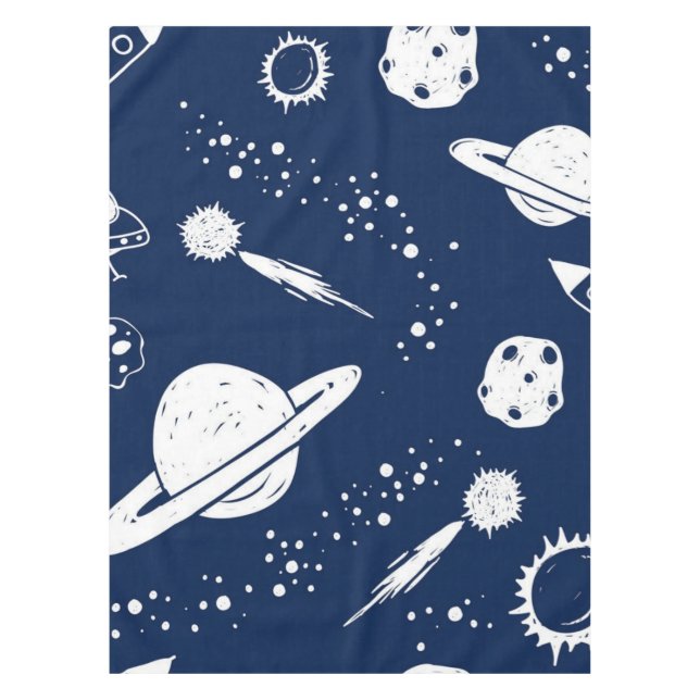 Toalha De Mesa Padrão de espaço (Frente)