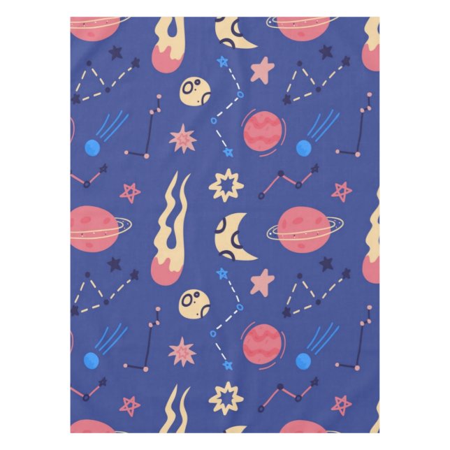Toalha De Mesa Padrão de espaço (Frente)