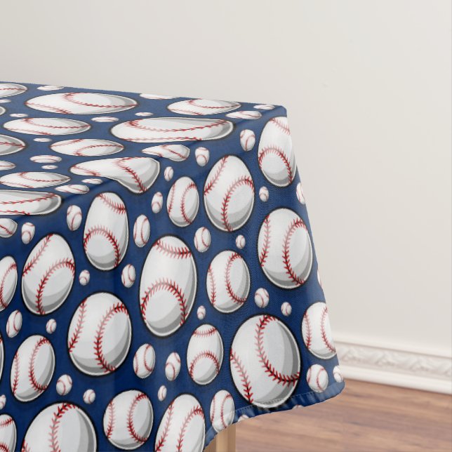 Toalha De Mesa Padrão de Esporte de Baseball (Posição Original)