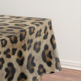 Toalha De Mesa Padrão de estampa animal de pele de leopardo elega
