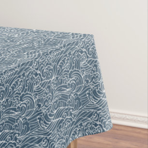 Toalha De Mesa Padrão de estilo de onda japonês