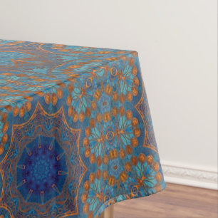 Toalha De Mesa Padrão de Estilo Indiano do Círculo Gráfico de Cob