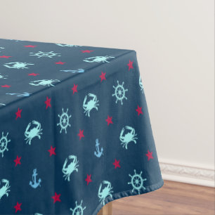 Toalha De Mesa Padrão de Estrela Náutica