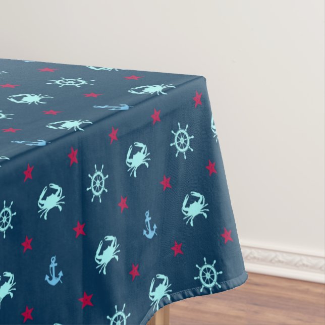 Toalha De Mesa Padrão de Estrela Náutica (Posição Original)