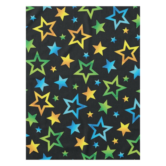 Toalha De Mesa Padrão de estrelas (Frente)