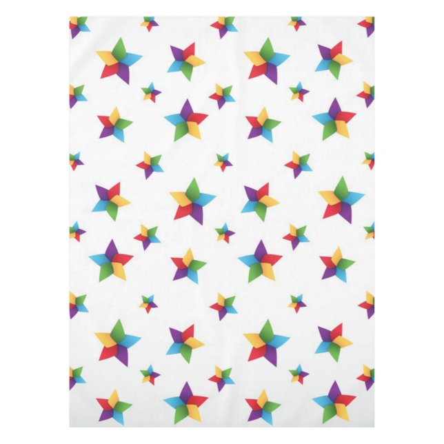 Toalha De Mesa Padrão de estrelas (Frente)