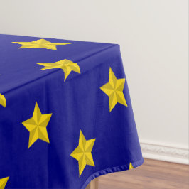 Toalha De Mesa Padrão de estrelas Douradas, Marinho azul, exclusi