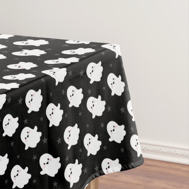 Toalha De Mesa Padrão de Fantasma Fofo – Design Perfeito para o H (Posição Original)