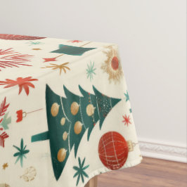 Toalha De Mesa Padrão de Festas de Inverno Festivas