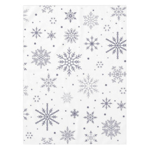 Toalha De Mesa Padrão de flocos de neve