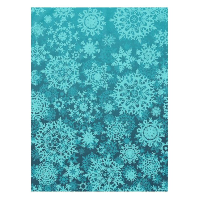 Toalha De Mesa Padrão de flocos de neve (Frente)