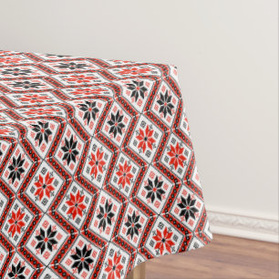 Toalha De Mesa Padrão de Flor Búlgaro