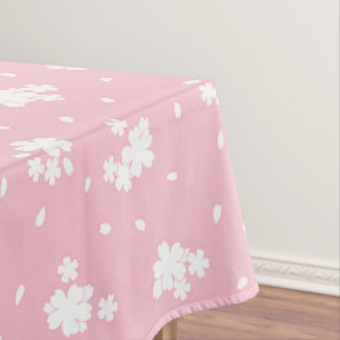 Toalha De Mesa Padrão de Flor do Flor do Flor de Cerejeira Sakur