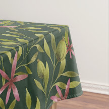 Padrão de Flor Rosa Elegante em Fundo Escuro