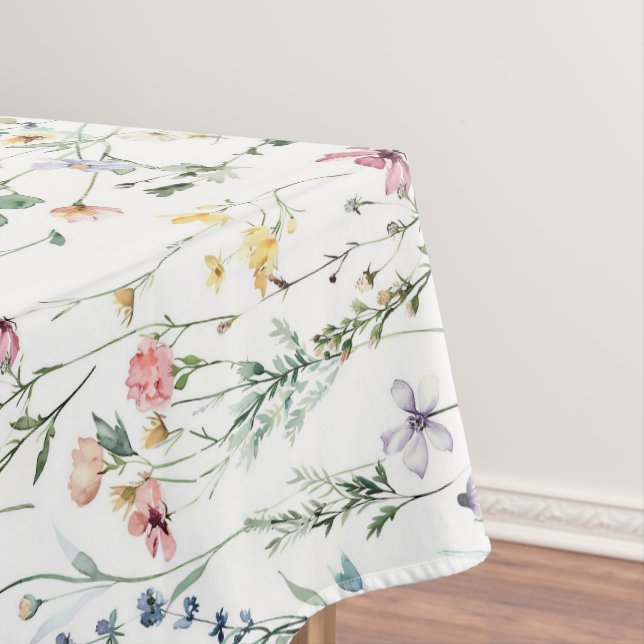 Toalha De Mesa Padrão de flor selvagem (Posição Original)