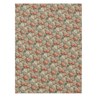 Toalha De Mesa Padrão de Flor Vintage Cotagecore