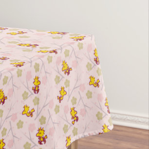 Toalha De Mesa Padrão de Florestal Rosa de Cereja