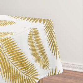 Toalha De Mesa Padrão de Folgas Douradas Faux