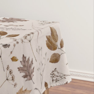 Toalha De Mesa Padrão de Folhas de outono