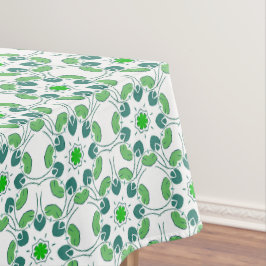 Toalha De Mesa Padrão de Folhas, Padrão de Folhagens, Folhas Verd