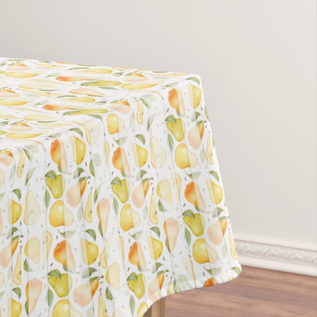 Toalha De Mesa Padrão de Fruta fresca de pera de água (Posição Original)