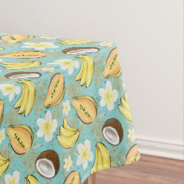 Toalha De Mesa Padrão de Fruta Tropical de Verão
