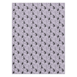 Toalha De Mesa Padrão de Gato Preto Místico e Borboleta | Witchy