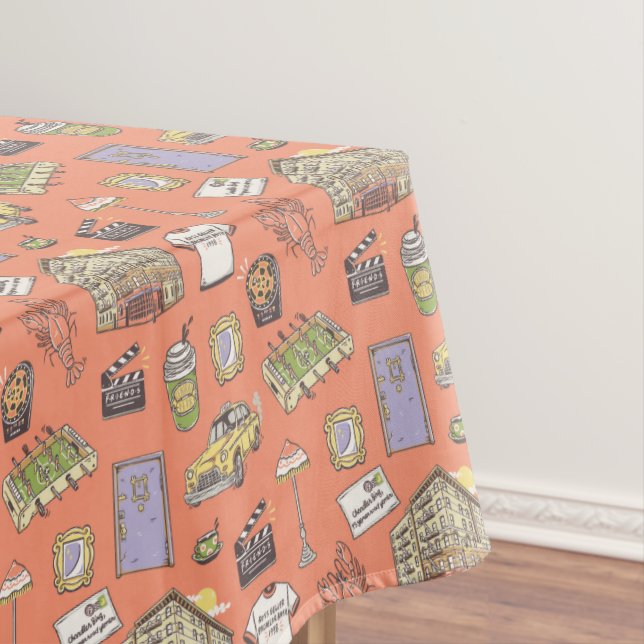 Toalha De Mesa Padrão de Ícones coloridos dos AMIGOS™ (Posição Original)