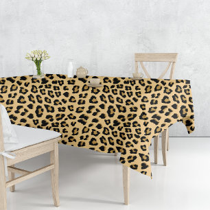 Toalha De Mesa Padrão de Impressão do Leopardo Cute