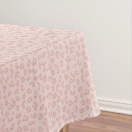 Toalha De Mesa Padrão de impressão do Leopardo rosa