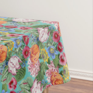Toalha De Mesa Padrão de Jardim de Flor primavera