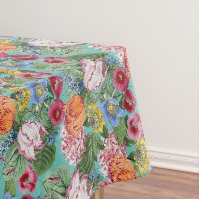 Toalha De Mesa Padrão de Jardim de Flor primavera (Posição Original)