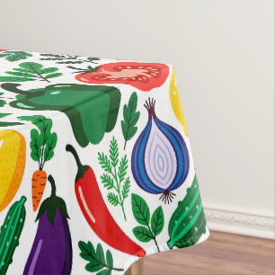 Toalha De Mesa padrão de legumes
