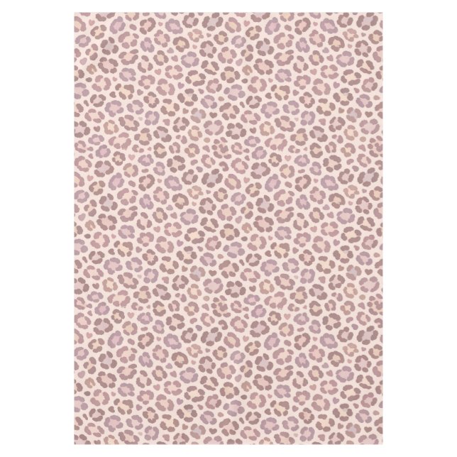 Toalha De Mesa Padrão de leopardo feminino (Frente)