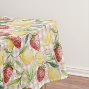 Toalha De Mesa Padrão de Limão Morango