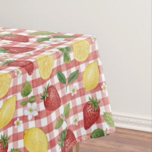 Toalha De Mesa Padrão de Limão Morango