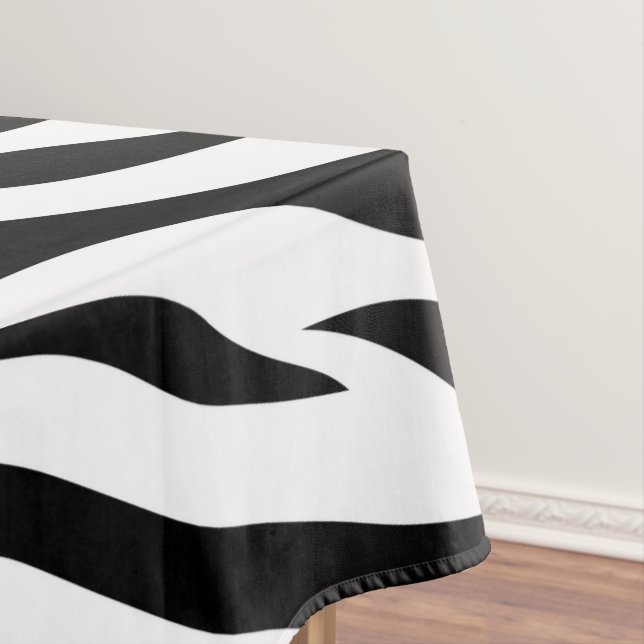 Toalha De Mesa Padrão de listras de zebra (Posição Original)